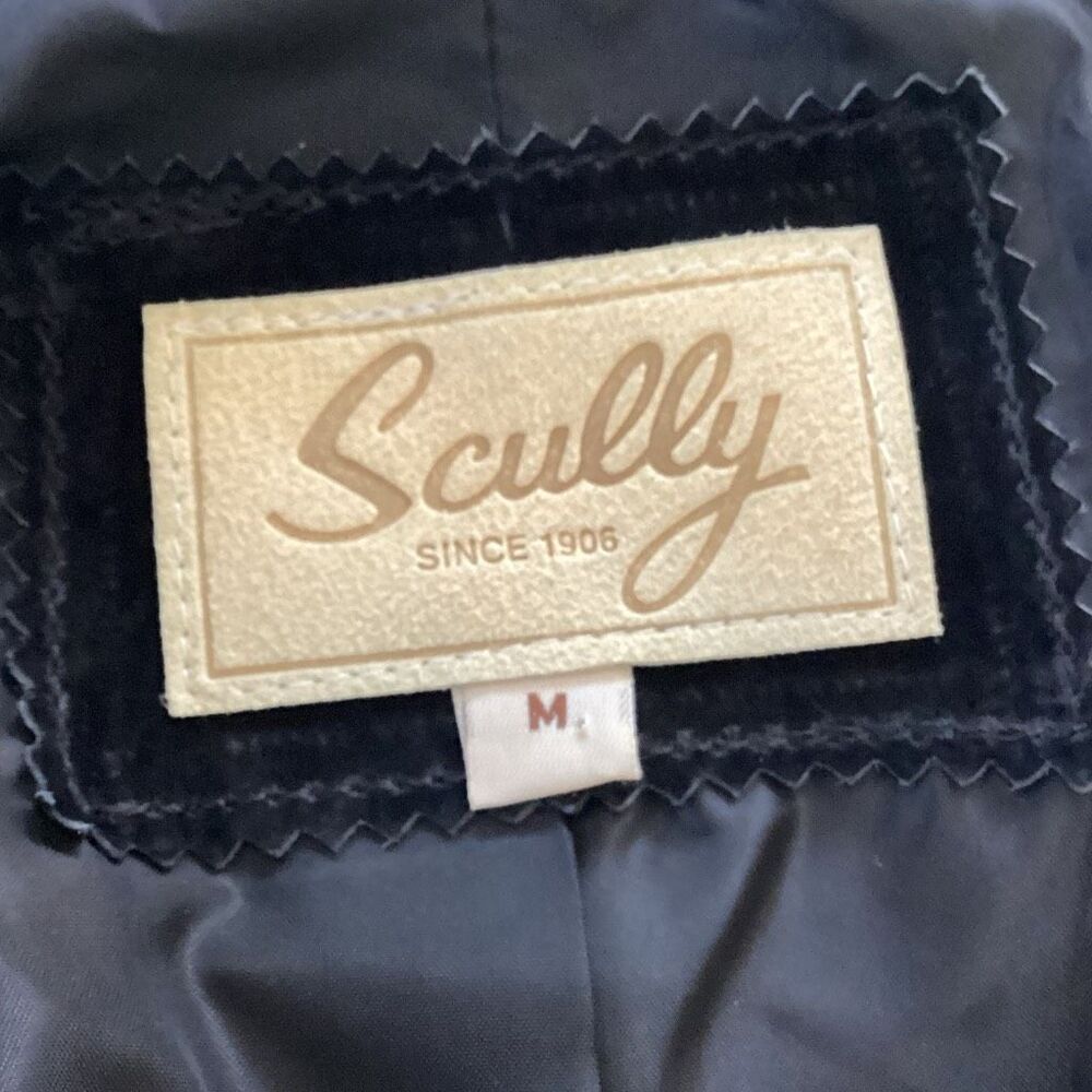 Scully Black Suede Leather Western Jacket Beaded Fringe Women’s Medium - Picture 12 of 14